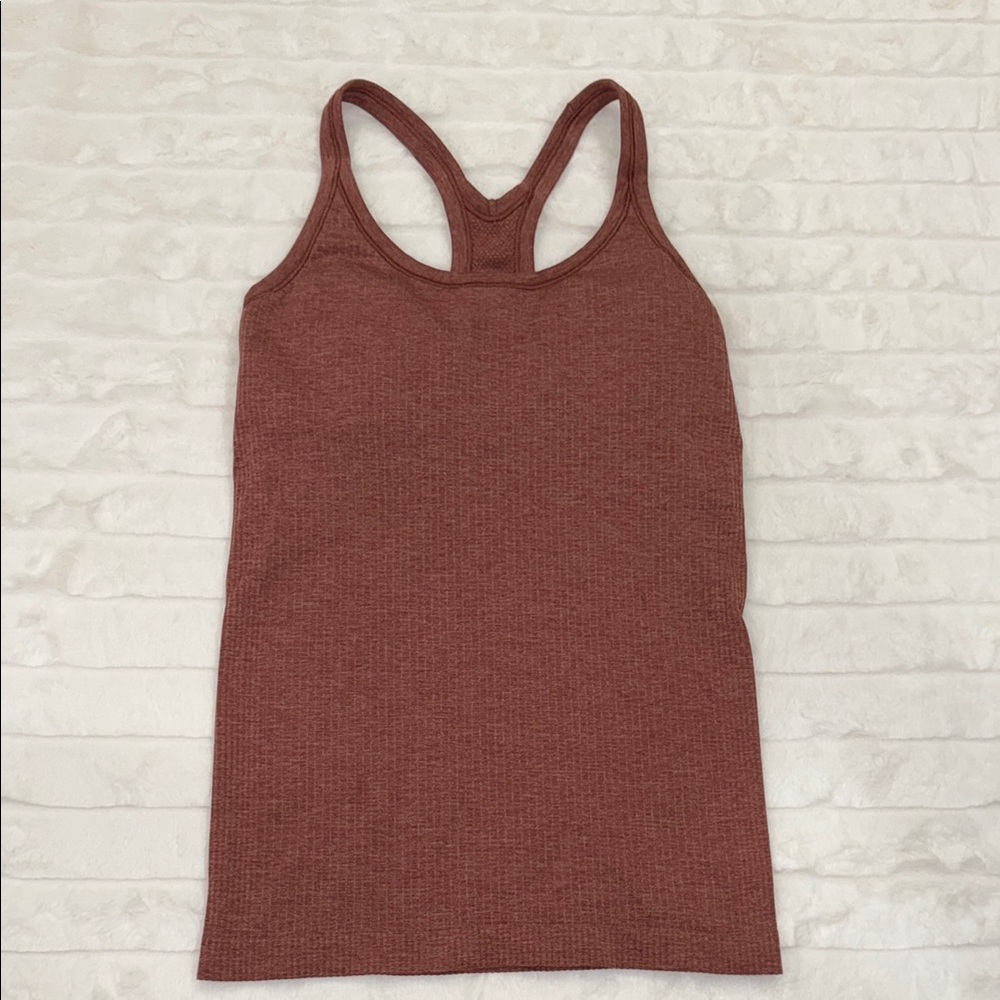 lululemon athletica Brown Sleeveless Fitted Tank Top size 6